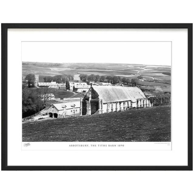 'Abbotsbury, the Tithe Barn 1890' by Francis Frith - Picture Frame Photograph Print on Paper The Francis Frith Collection Size: 60cm H x 80cm W x 2.3c on Productcaster.