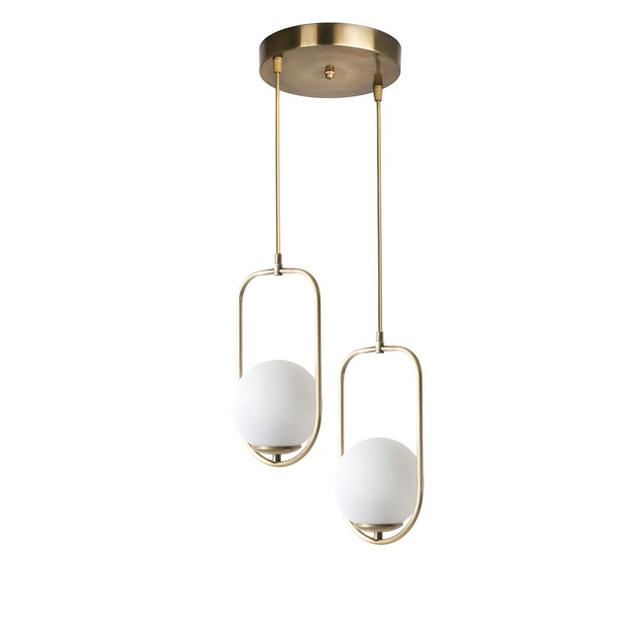 Willowood 2 - Light Cluster Geometric Pendant Corrigan Studio Finish: Gold, Shade Colour: White on Productcaster.