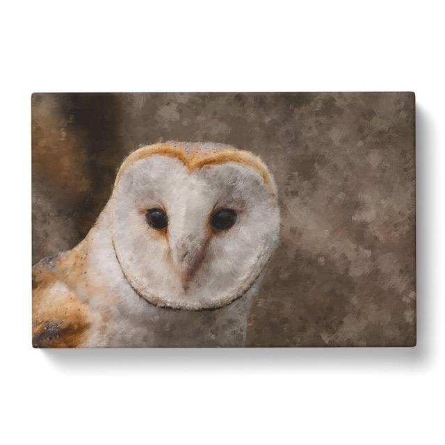 Barn Owl Vol.1 - Wrapped Canvas Painting East Urban Home Size: 35cm H x 50cm W x 3cm D on Productcaster.