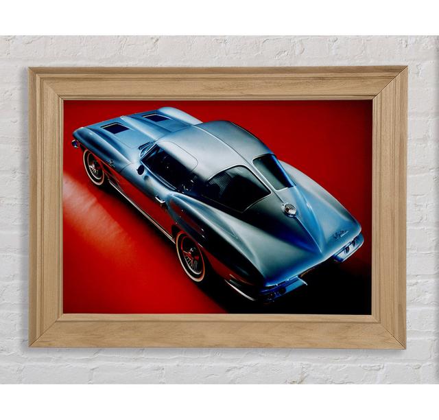 C 1963 Chevrolet Corvette Stingray Framed Print Bright Star Size: 29.7cm H x 42cm W on Productcaster.