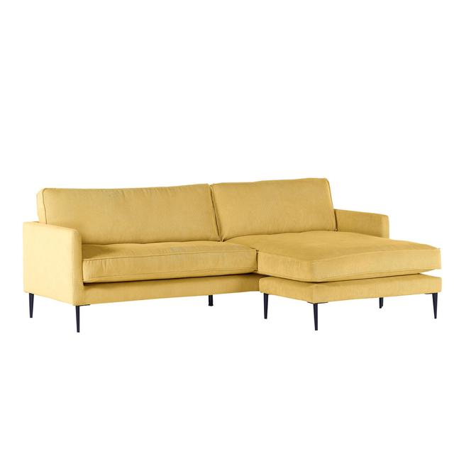 Emeliana Corner Sofa Ebern Designs Upholstery Colour: Yellow on Productcaster.