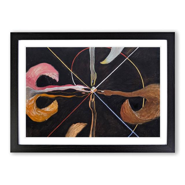 The Swan No.7 by Hilma Af Klint - Picture Frame Painting on MDF East Urban Home Frame Option: Black Framed, Size: 36cm H x 48cm W x 2cm D on Productcaster.