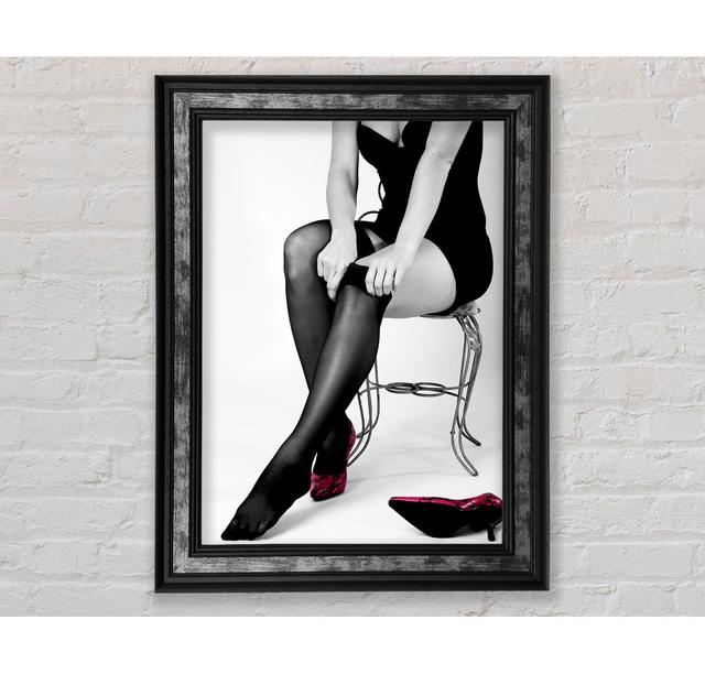 Black Stockings Red Shoes - Single Picture Frame Art Prints Bright Star Size: 142.2cm H x 84.1cm W x 8cm D on Productcaster.