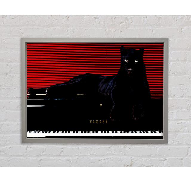 Black Panther Piano - Single Picture Frame Art Prints on Canvas Bright Star Size: 84.1cm H x 118.9cm W x 3.3cm D on Productcaster.