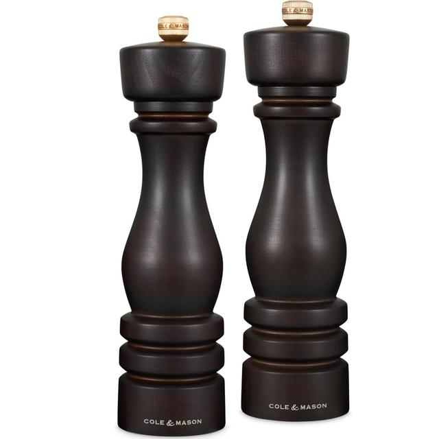 Cole & Mason London Chocolate Wood Salt & Pepper Mill Set Cole & Mason Size: 22cm on Productcaster.