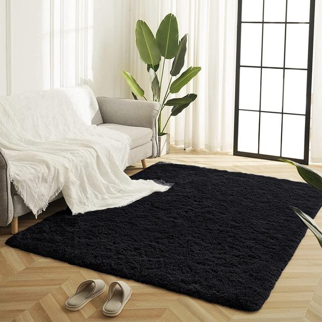 Joyan Deep Pile Fluffy Shaggy Area Rug for Indoor/Outdoor Use 17 Stories Rug Size: Rectangle 80 x 150cm on Productcaster.