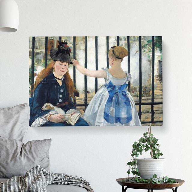 The Railway by Edouard Manet - Wrapped Canvas Painting East Urban Home Size: 40cm H x 60cm W x 3cm D on Productcaster.