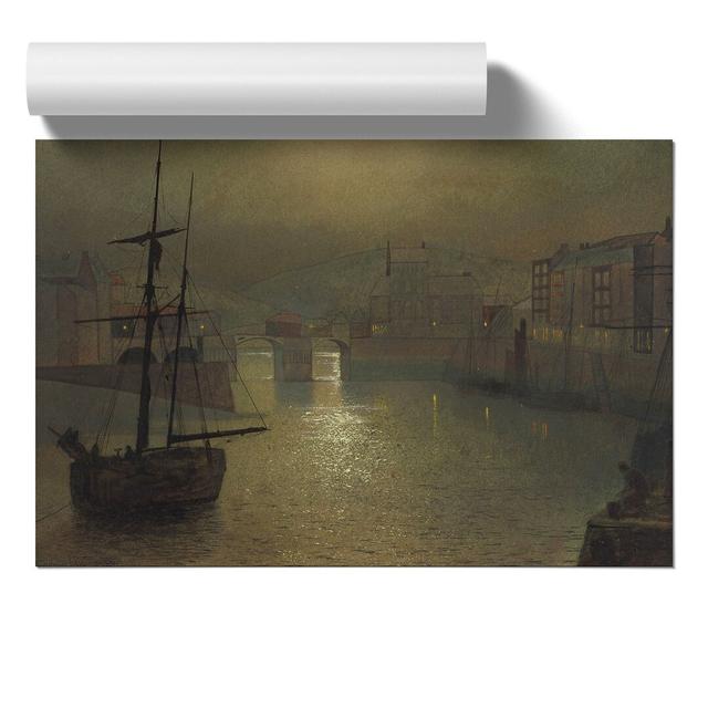 Whitby Harbour Vol.1 by John Atkinson Grimshaw - Unframed Painting East Urban Home Size: 30cm H x 42cm W x 0.1cm D on Productcaster.