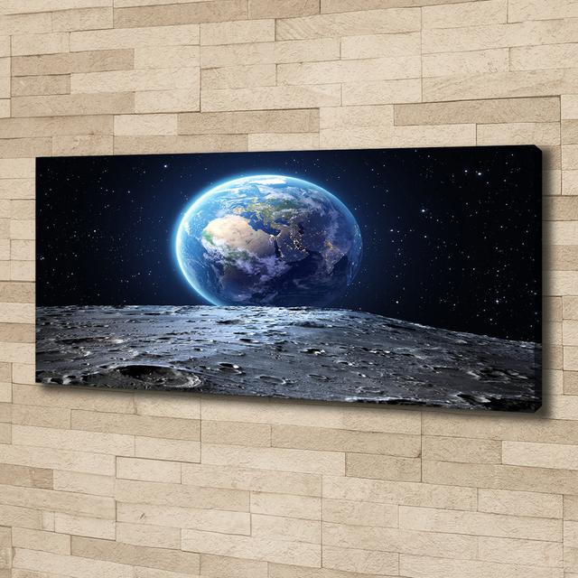 Planet Earth - Wrapped Canvas Art Prints Brayden Studio on Productcaster.