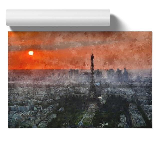 Eiffel Tower Vol.8 - Unframed Graphic Art East Urban Home Size: 21cm H x 30cm W x 0.1cm D on Productcaster.