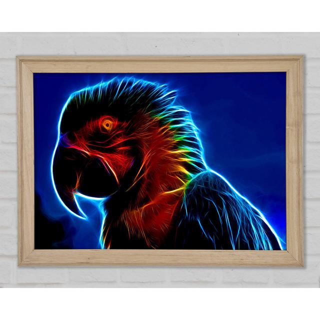 Rainbow Parrot - Single Picture Frame Art Prints 17 Stories Size: 29.7cm H x 42cm W x 1.5cm D on Productcaster.