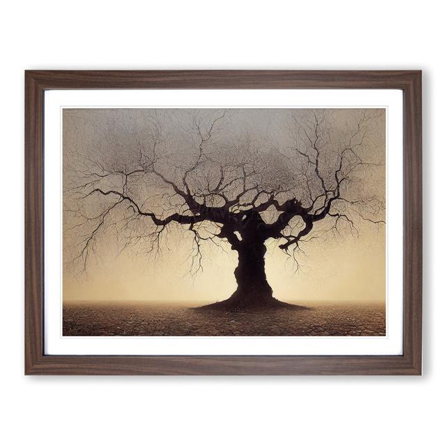 Magical Tree - Picture Frame Painting Marlow Home Co. Size: 25cm H x 34cm W x 2cm D, Frame Colour: Walnut on Productcaster.