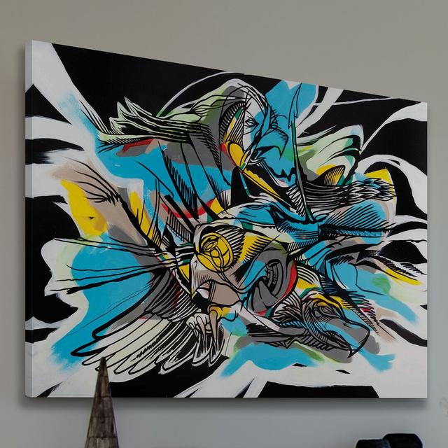 Raven Claw - Wrapped Canvas Graphic Art Print East Urban Home Size: 76 cm H x 114 cm W x 4cm D on Productcaster.