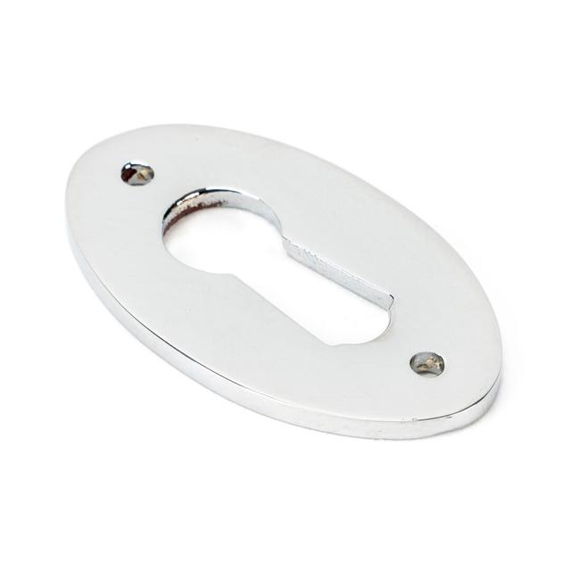 Oval Escutcheon Back Plate From The Anvil Finish: Polished Chrome on Productcaster.