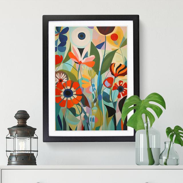 FRM-V0523-937X Flowers Orphism Design Vol.2 - Picture Frame Graphic Art ClassicLiving Frame Option: Black, Size: 34cm H x 25cm W x 2cm D on Productcaster.