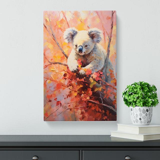 Koala Bear Impressionism No.2 - Print Marlow Home Co. Size: 76cm H x 50cm W x 3cm D on Productcaster.