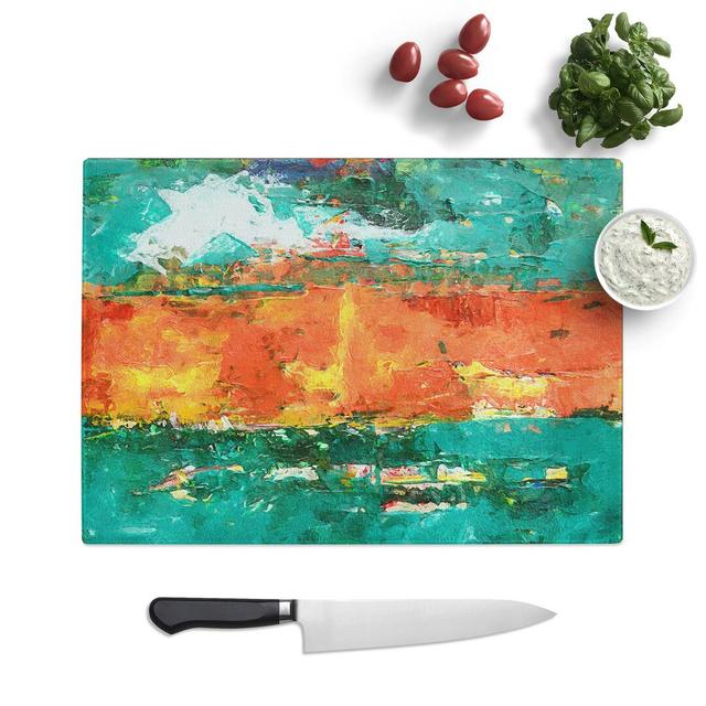 Tempered Glass Art Painting Vol.413 Chopping Board East Urban Home Size: 39 cm W x 28.5 cm L on Productcaster.