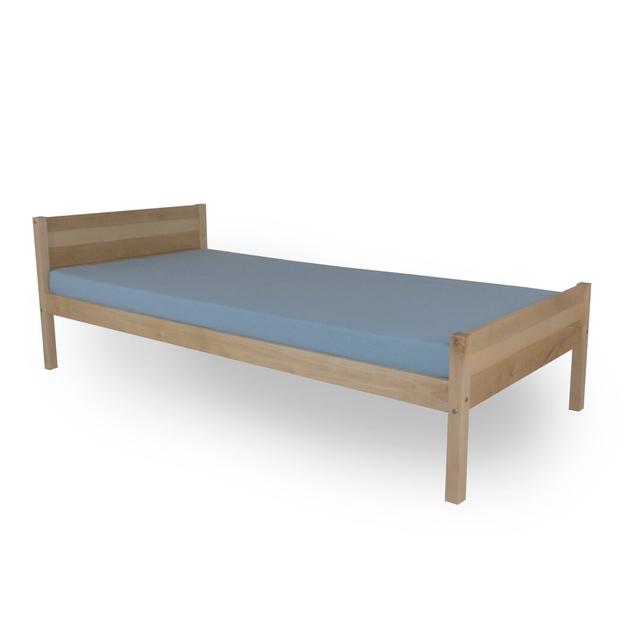 Tardiff Hardwood Bed Frame Ebern Designs Colour: Natural, Size: European Single (90 x 200cm) on Productcaster.