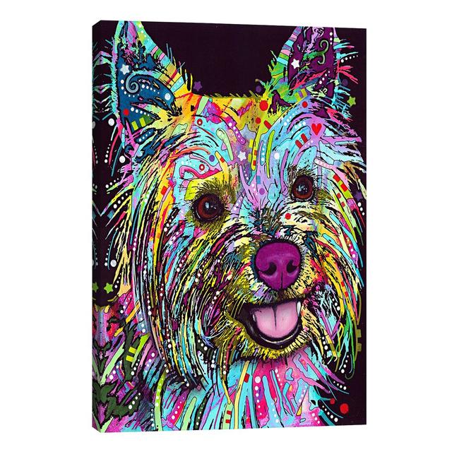 'Yorkie' Graphic Art on Wrapped Canvas East Urban Home Size: 66.04cm H x 45.72cm W x 1.91cm D on Productcaster.