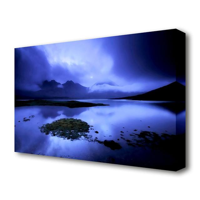 'Blue Loch Beauty Lake' Photographic Print on Canvas East Urban Home Size: 81.3 cm H x 121.9 cm W on Productcaster.