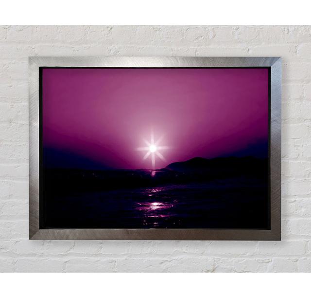 Sunstar Purple - Single Picture Frame Art Prints Bright Star Size: 59.7cm H x 84.1cm W on Productcaster.