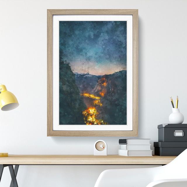 Yosemite National Park Vol.5 - Picture Frame Graphic Art East Urban Home Frame Option: Oak Framed, Size: 48cm H x 36cm W x 2cm D on Productcaster.