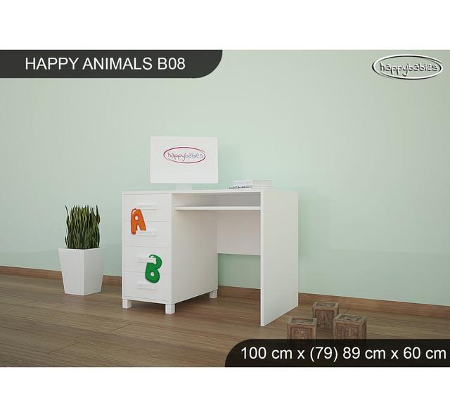 100cm Writing Desk Happy Babies Base Colour: White on Productcaster.