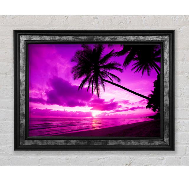 Pink Paradise - Single Picture Frame Art Prints Bright Star Size: 59.7cm H x 84.1cm W x 8cm D on Productcaster.