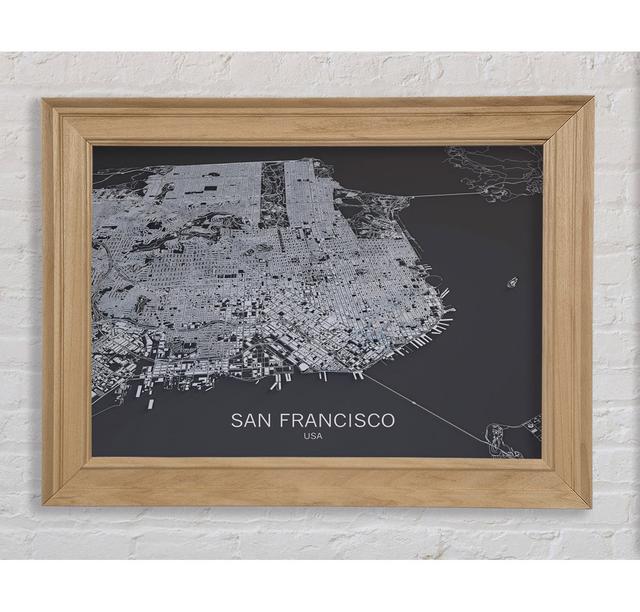 Map of the City 4 - Single Picture Frame Art Prints Bright Star Size: 84.1cm H x 118.9cm W x 8cm D on Productcaster.