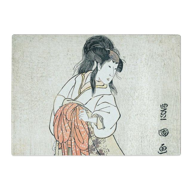 Tempered Glass Segawa Kikunojo by Utagawa Toyokuni Chopping Board East Urban Home Size: 39 cm x 28.5 cm on Productcaster.