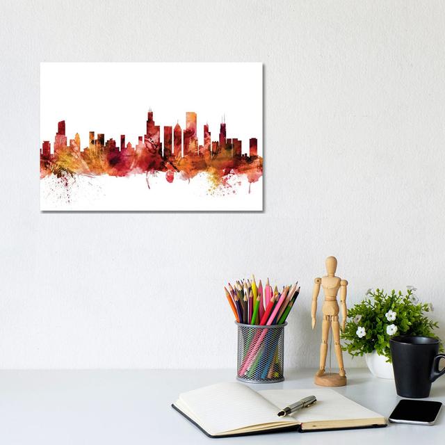 Atlanta, Georgia Skyline by Michael Tompsett - Wrapped Canvas Art Prints Latitude Run Size: 20.32cm H x 30.48cm W x 1.91cm D on Productcaster.