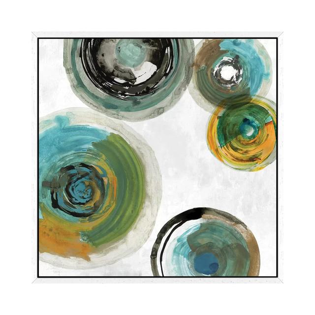 Spirals II by Tom Reeves - Gallery-Wrapped Canvas Giclée on Canvas Ivy Bronx Size: 66.04cm H x 66.04cm W x 3.81cm D, Format: White Framed on Productcaster.