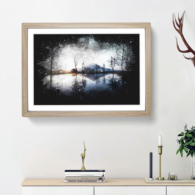 Mount Fuji In Fujinomiya Japan - Single Picture Frame Print on MDF East Urban Home Frame Option: Oak Framed, Size: 62cm H x 87cm W x 2cm D on Productcaster.