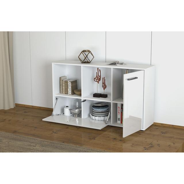 Lucan TV Stand for TVs up to 60 Latitude Run Colour: Black/White on Productcaster.