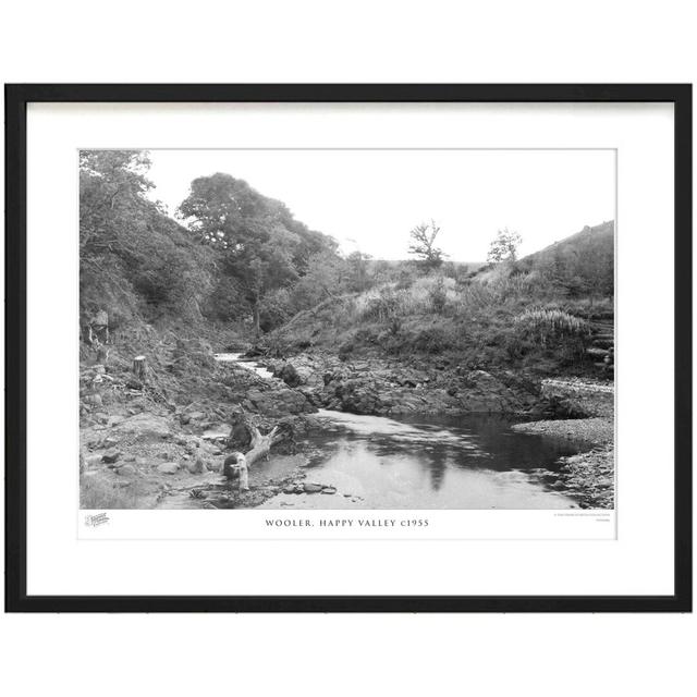 'Wooler, Happy Valley C1955' - Picture Frame Photograph Print on Paper The Francis Frith Collection Size: 40cm H x 50cm W x 2.3cm D on Productcaster.