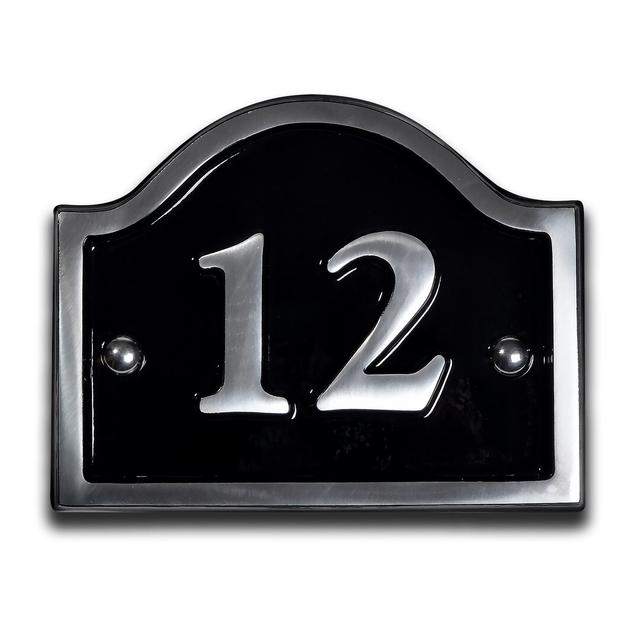 12cm Jaclynn Surface/Flush Mount House Number Dakota Fields Number: 12 on Productcaster.