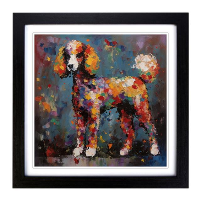 Poodle Abstract Expressionism - Single Picture Frame Print on Wood 17 Stories Frame Colour: Black on Productcaster.