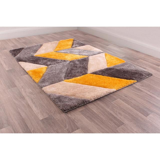 Kalamazoo Tufted Ochre Rug Corrigan Studio Rug Size: Rectangle 120 x 170cm on Productcaster.