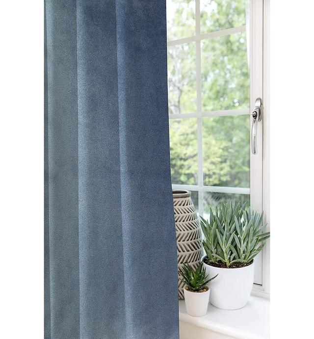 Symple Stuff Matt Velvet Curtains 2 Panels | Spice Orange Red Luxury Soft Made To Order Curtains & Drapes | Cotton Pencil Pleat Blackout Lined Width 1 on Productcaster.