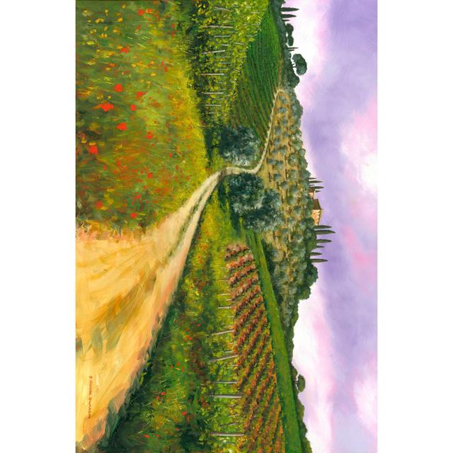 Tuscan Road by Michael Swanson - Wrapped Canvas Art Prints Brambly Cottage Size: 51cm H x 76cm W x 3.8cm D on Productcaster.