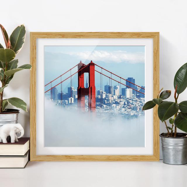 Good Morning San Francisco! - Picture Frame Photograph Print on Paper East Urban Home Frame Options: Natural oak, Size: 70cm H x 70cm W on Productcaster.