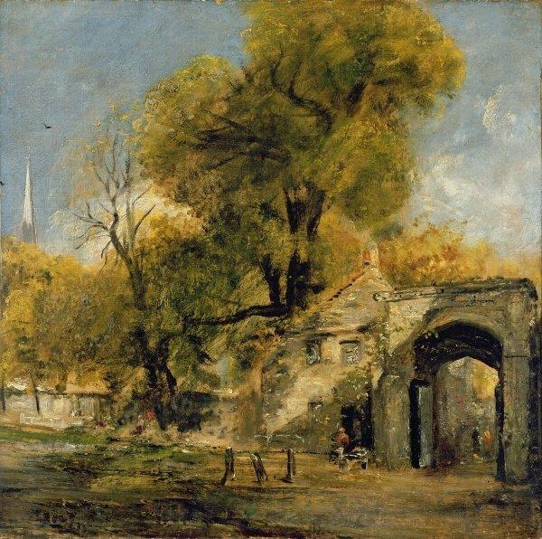 Harnham Gate, Salisbury, 1820-21 by John Constable Art Print East Urban Home Size: Medium, Format: Black Framed Paper on Productcaster.