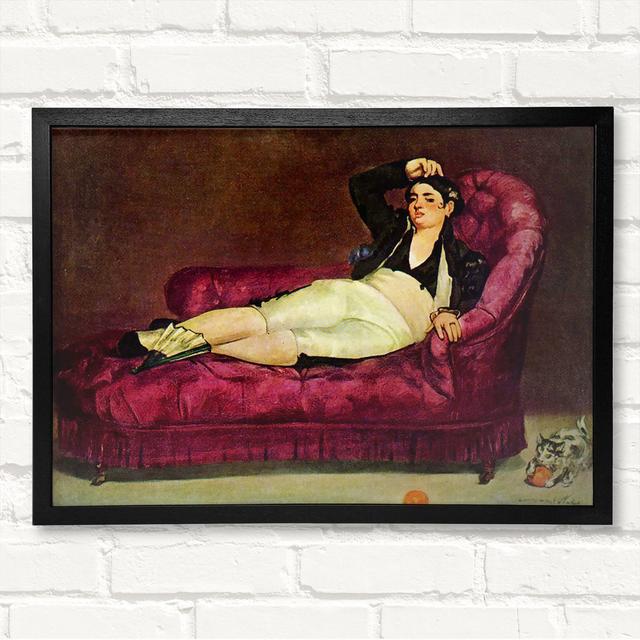 Young Woman In Spanish Dress by Edouard Manet - Closed Corner Frame Art Prints on Wood ClassicLiving Size: 42cm H x 59.7cm W on Productcaster.