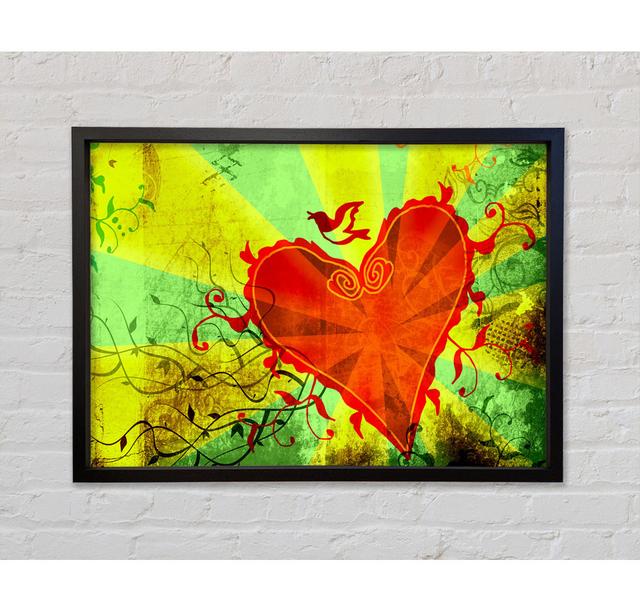 Love Of The Heart Framed Print Bright Star Size: 59.7cm H x 84.1cm W on Productcaster.