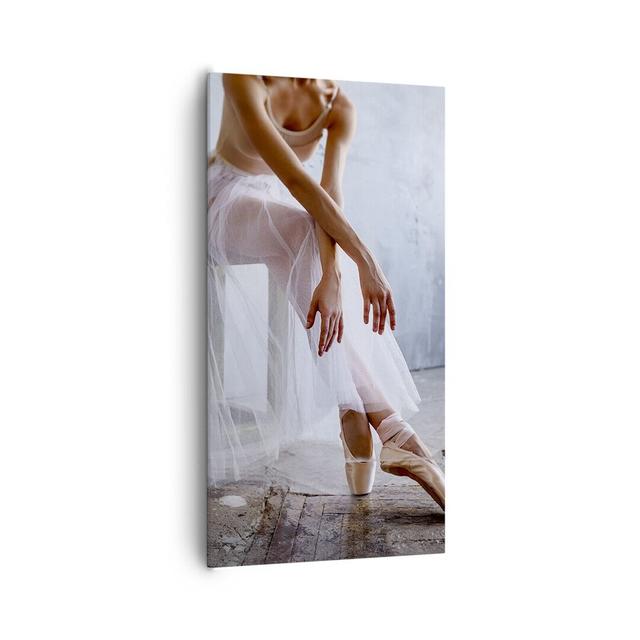 Ballerina Ballet Studio - Wrapped Canvas Photograph Canora Grey Size: 120cm H x 65cm W on Productcaster.