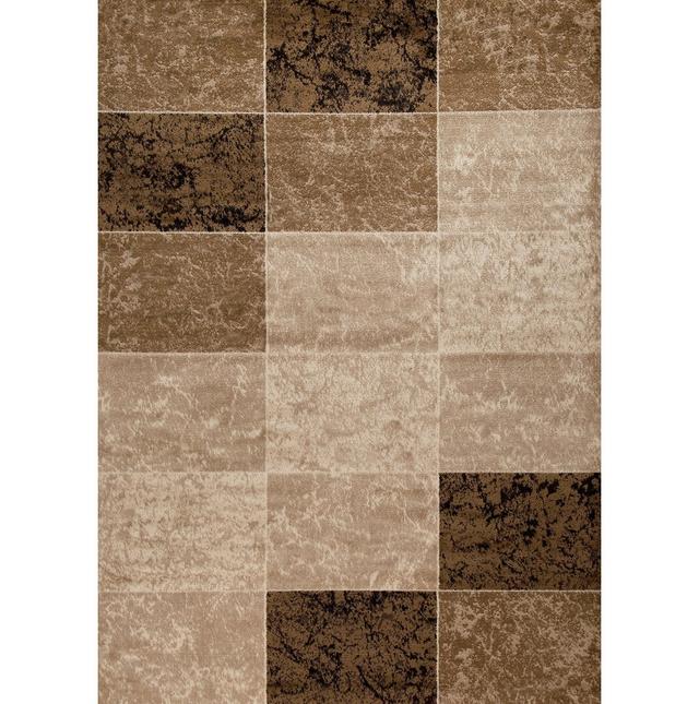 Teppich in Beige/Dunkelbraun 17 Stories Teppichgröße: Rechteckig 80 x 150 cm on Productcaster.