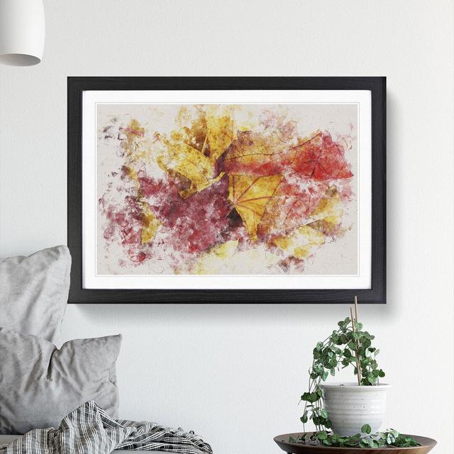 Autumn Leaves Vol.1 - Picture Frame Graphic Art East Urban Home Frame Option: Black, Size: 48cm H x 65cm W x 2cm D on Productcaster.