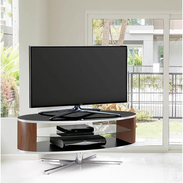 Tuggle TV Stand for TVs up to 55" Metro Lane Colour: Black/Walnut on Productcaster.