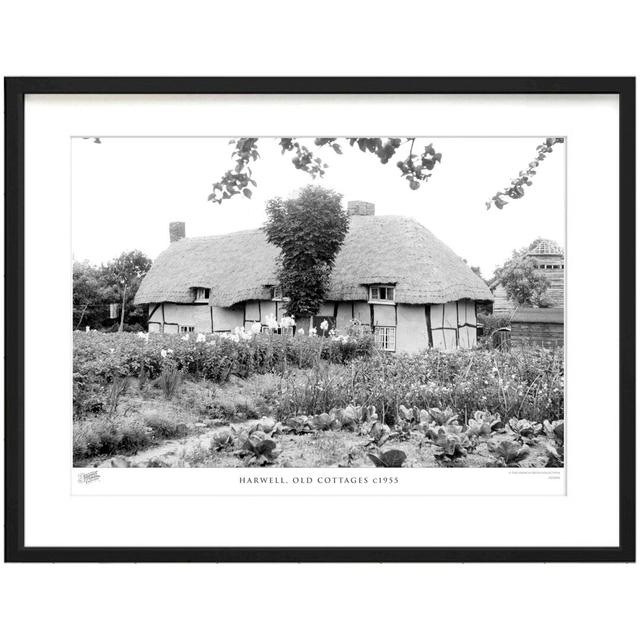 Harwell, Old Cottages C1955 by Francis Frith - Single Picture Frame Print The Francis Frith Collection Size: 60cm H x 80cm W x 2.3cm D on Productcaster.