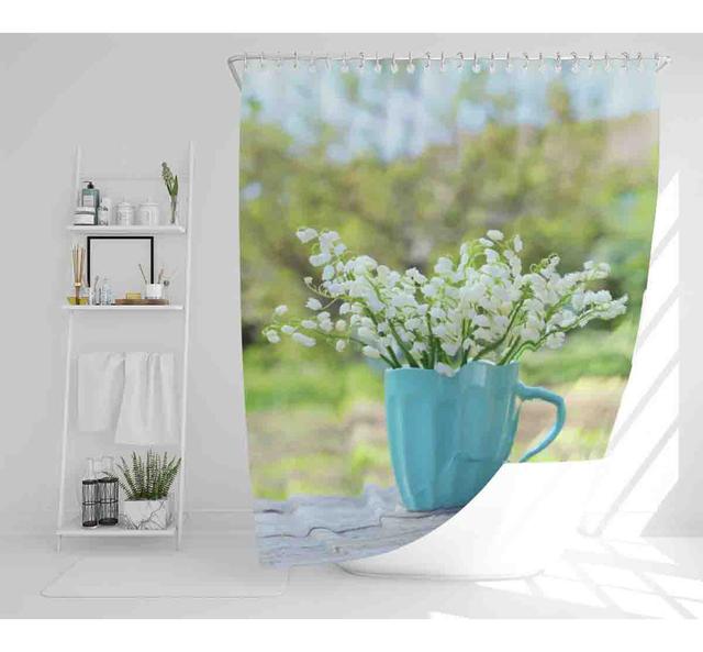 Miru 13 Piece Polyester Shower Curtain Set East Urban Home on Productcaster.